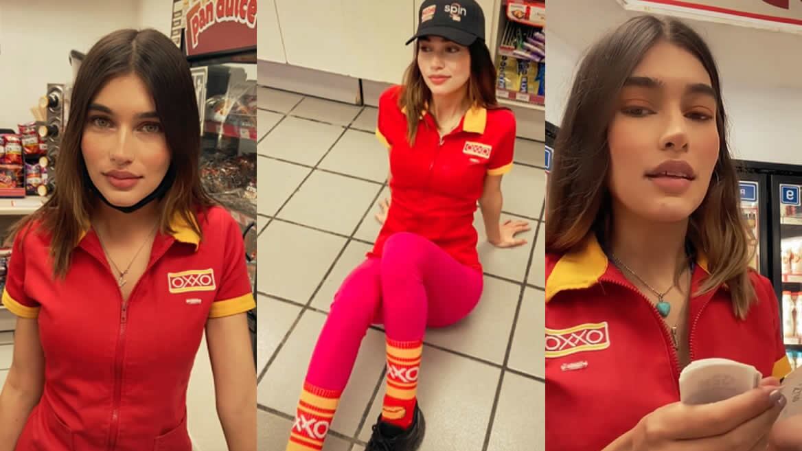 "La Cajera del Oxxo" conquista las redes sociales.