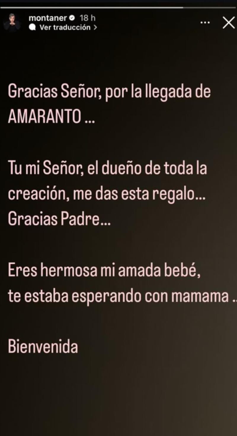 La publicación de Ricardo Montaner.
