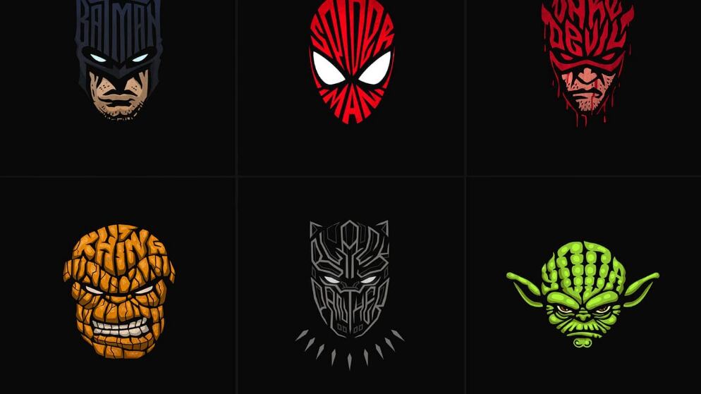 Logotipos de superhéroes