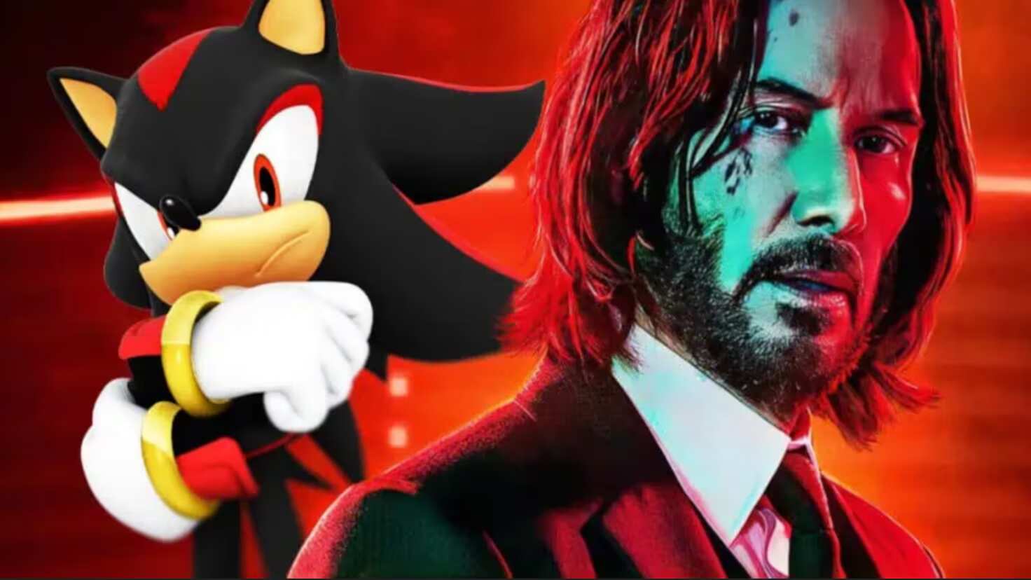 Keanu Reeves y Sonic 3.