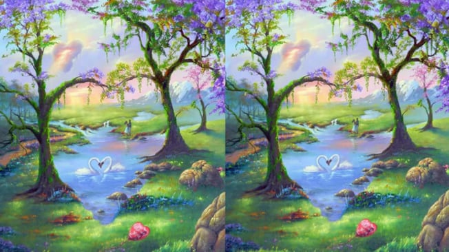 Localiza los corazones.