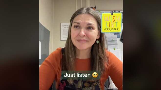 La profesora no aguantó las ganas de llorar al contar la situación de sus estudiantes