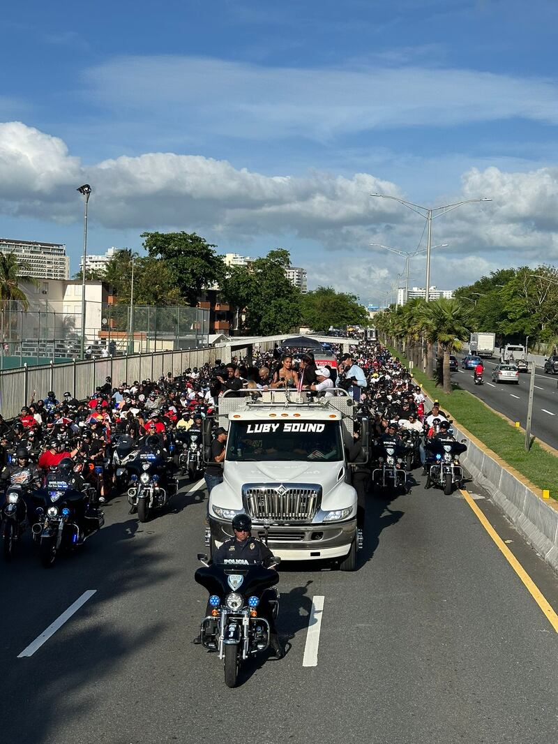 Caravana de recibimiento de Maripily Rivera en Puerto Rico