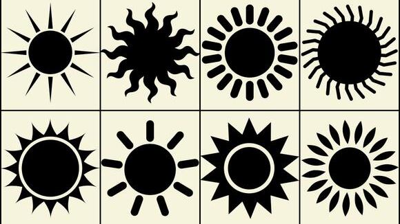 Escoge el sol que más te gusta en la imagen y descubre tu personalidad.