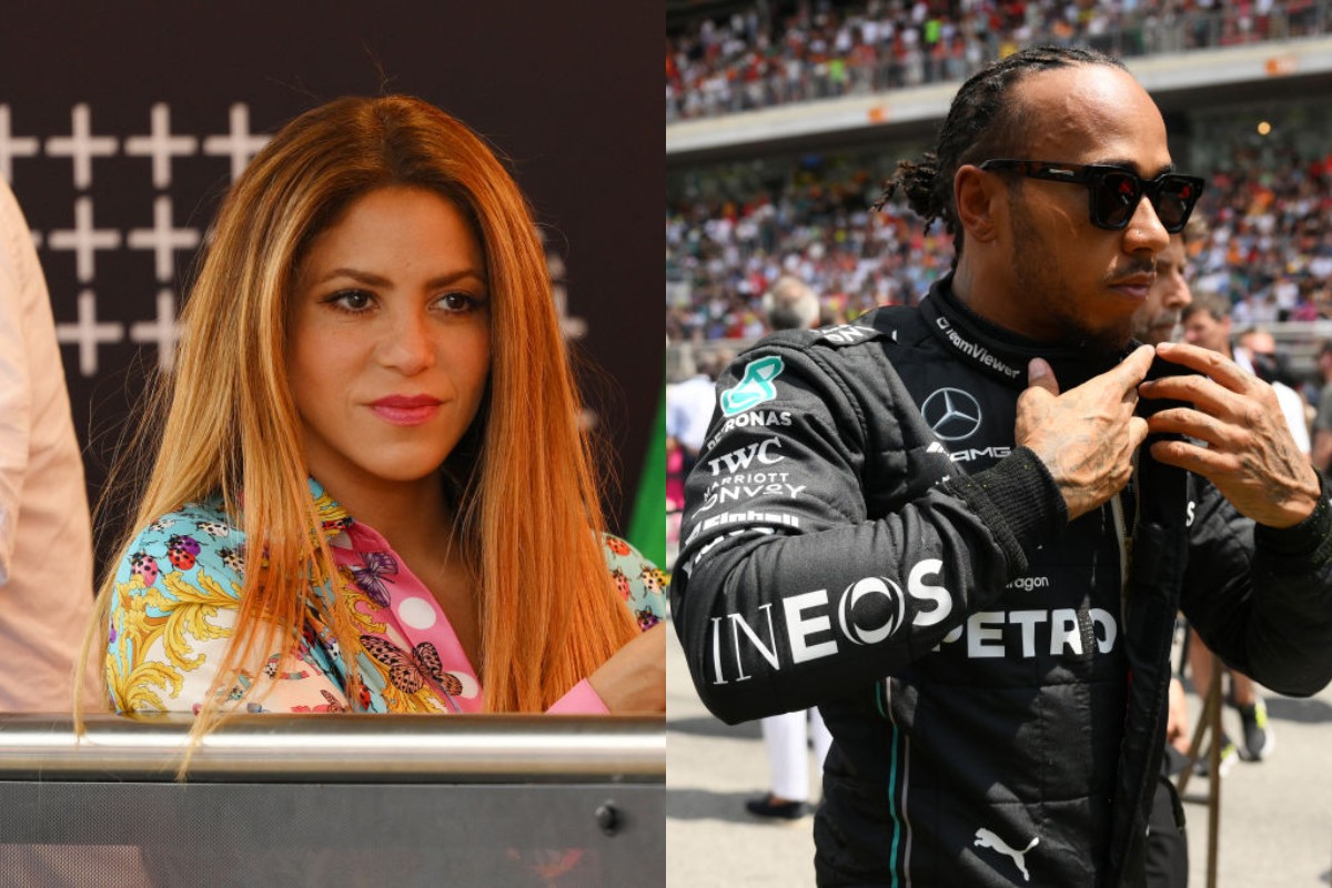 La colombiana y el británico estuvieron en una cena tras el GP de España I Getty Images