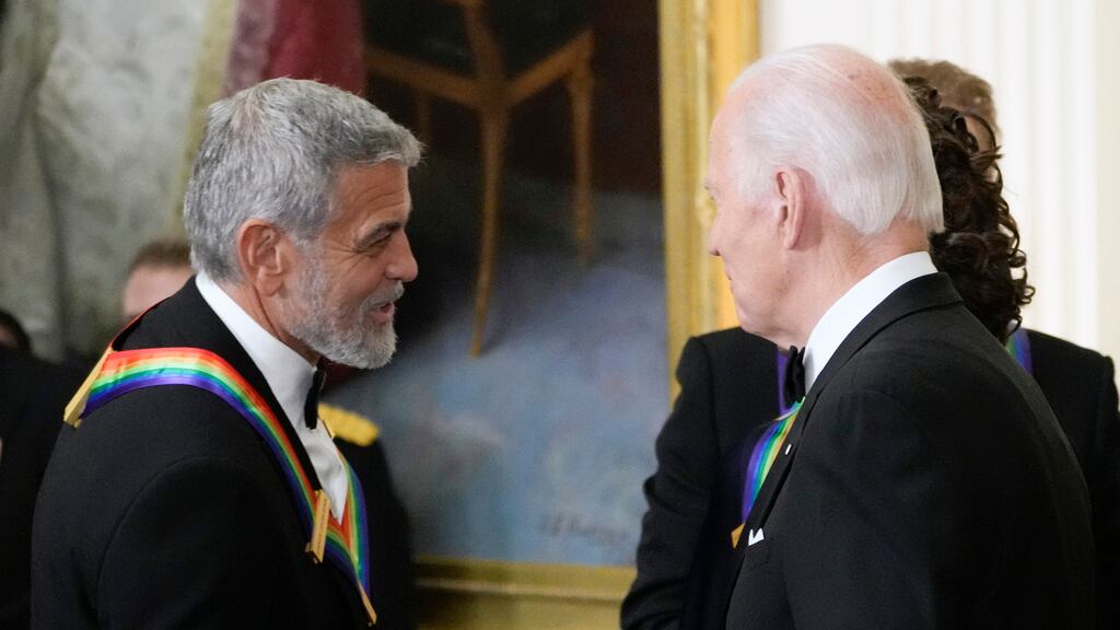George Clooney y Joe Biden