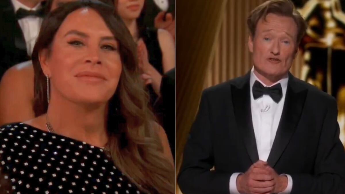 Karla Sofía Gascón en los Premios Óscar.