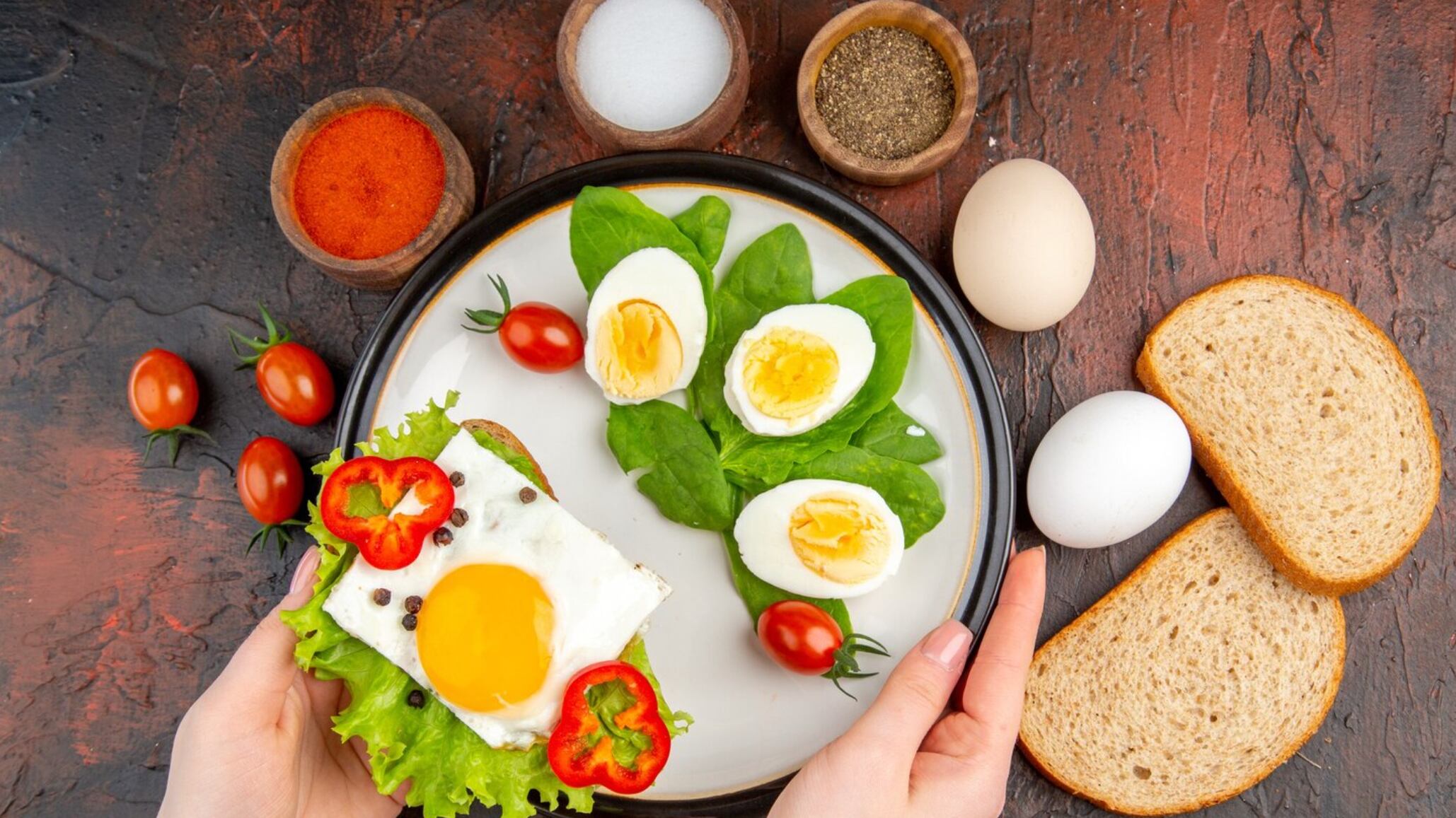 Los huevos son ricos en proteínas