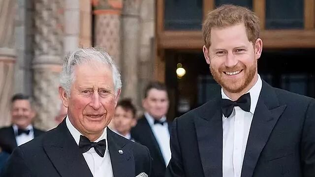 Rei Carlos III e Príncipe Harry