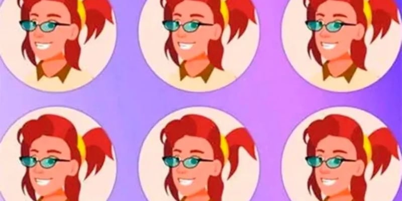 Pon mucha atención y encuentra la chica diferente.