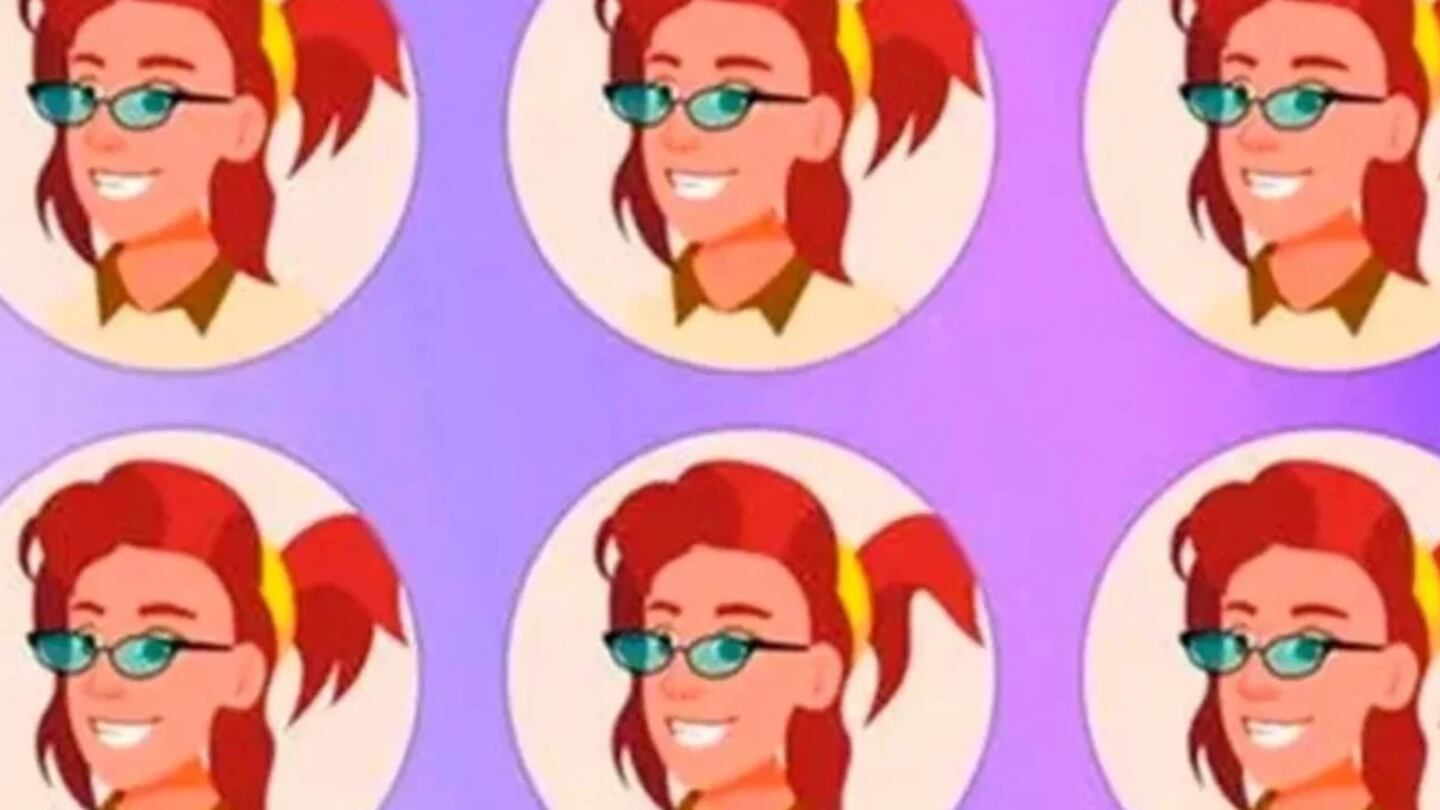 Pon mucha atención y encuentra la chica diferente.