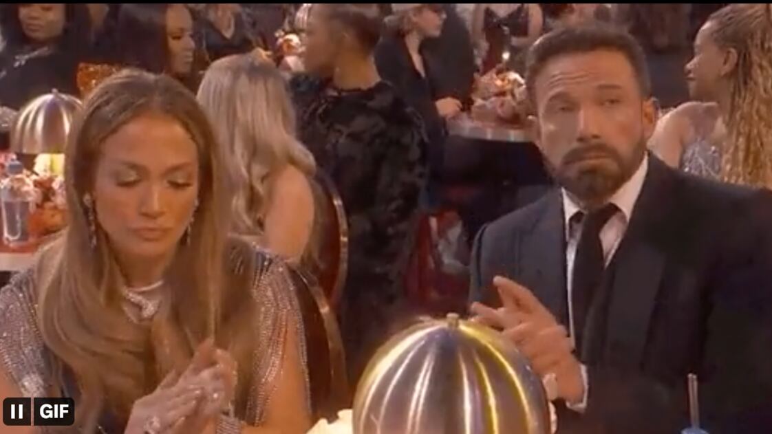 JLo y Ben Affleck no la pasaron bien durante la gala del Grammy