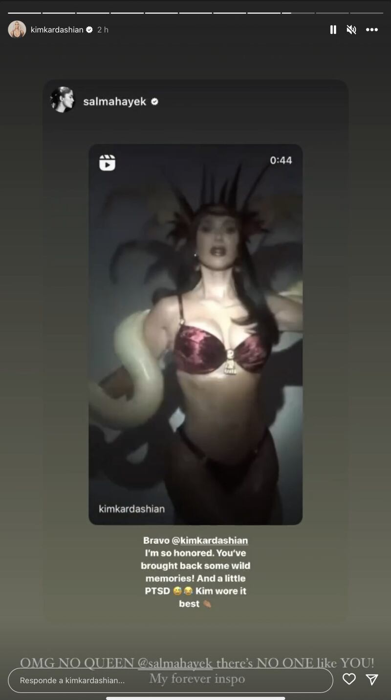 La reacción de Salma Hayek