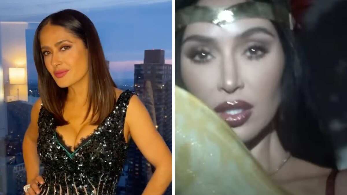 Kim Kardashian recreó uno de los personajes más recordados de Salma Hayek.