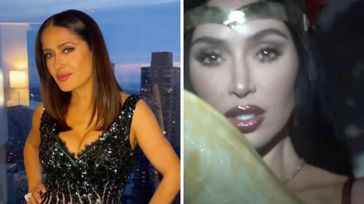 Kim Kardashian recreó uno de los personajes más recordados de Salma Hayek.