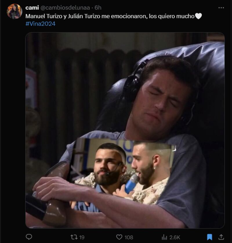 Reacción show de Manuel Turizo y Julián Turizo