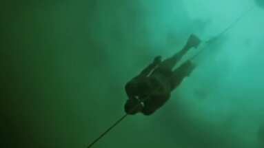 El buzo libre David Vencl alcanzó el Record Guinness