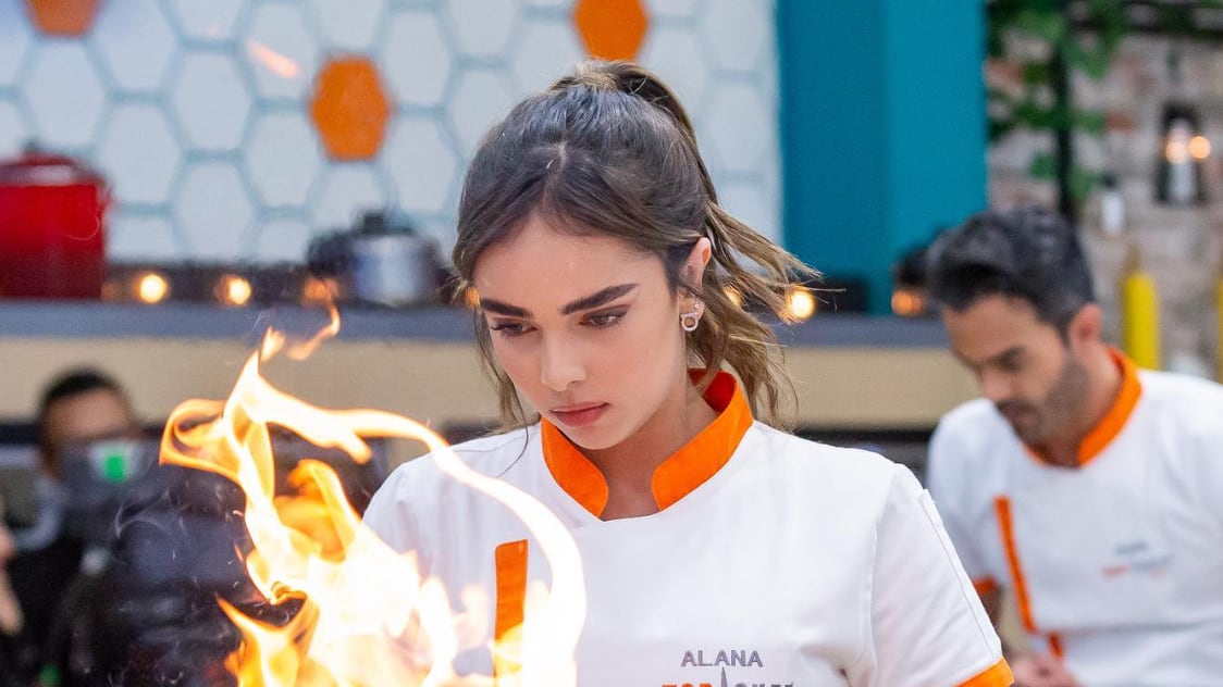 Alana Lliteras mostró todo su talento en la cocina.