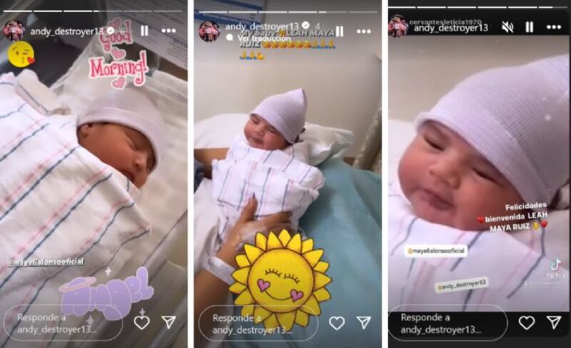 La hija de Mayeli Alonso y Andy Ruiz Jr