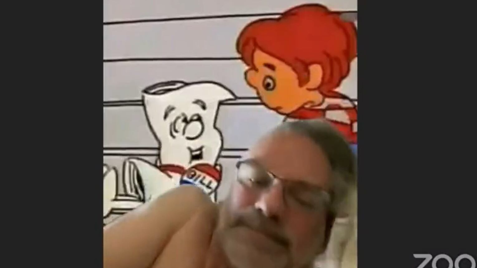 Calvin Bahr, el senador republicano que atendió la sesión desde su cama.