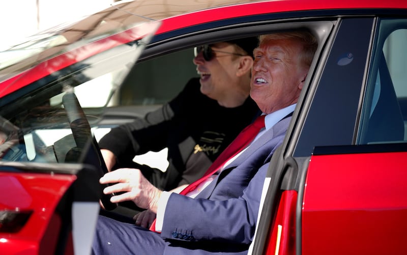 Donald Trump Tesla Elon Musk