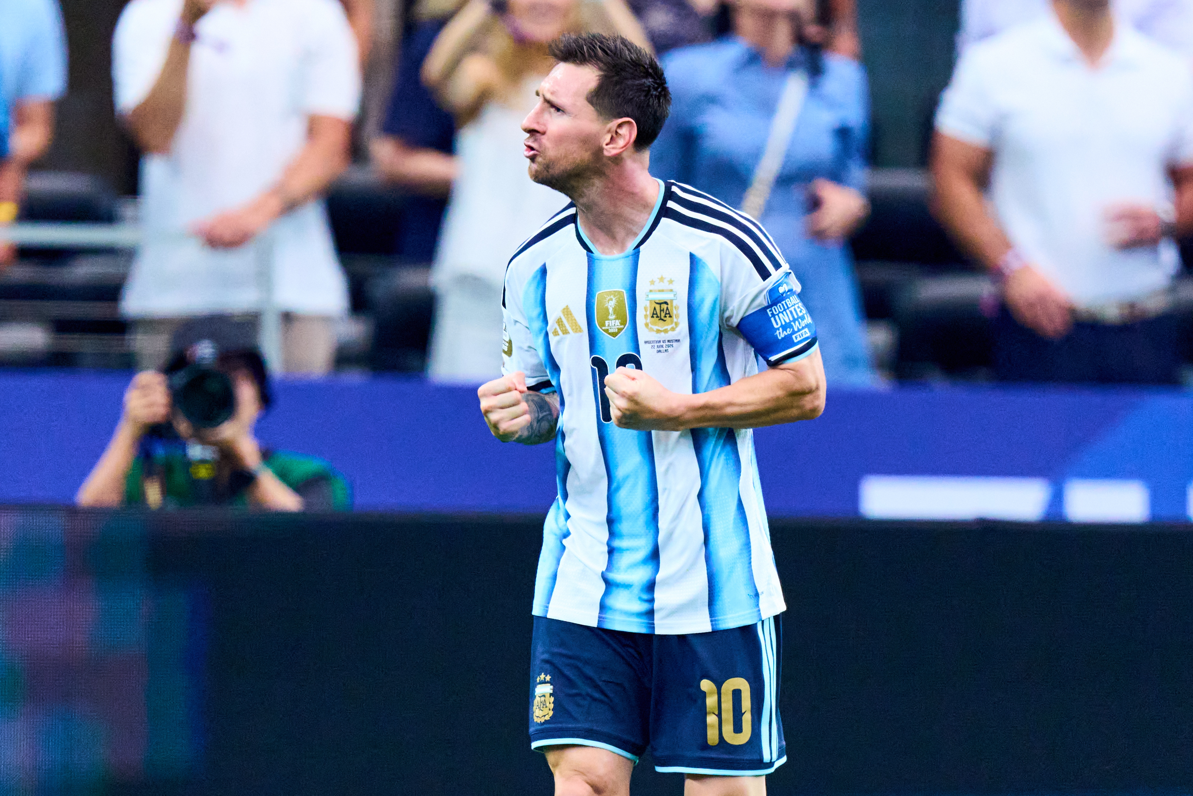 Messi marcó golazo ante Austria.