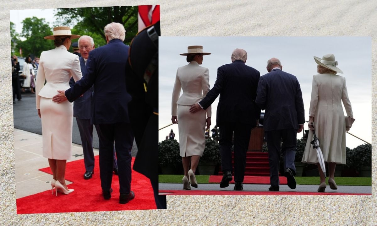 Trump recibe a los reyes Carlos III y Camilla.
