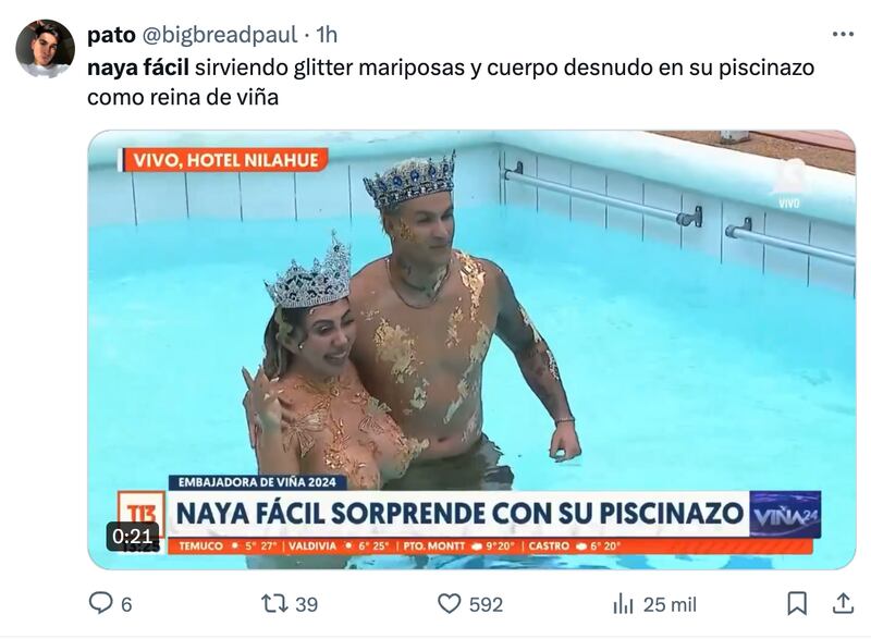Comentarios sobre piscinazo de Naya Fácil | Fuente: X (Twitter)