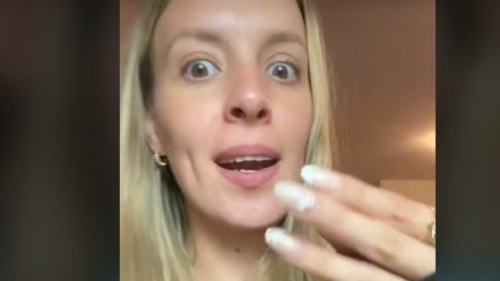 Natalia compartió su experiencia en TikTok