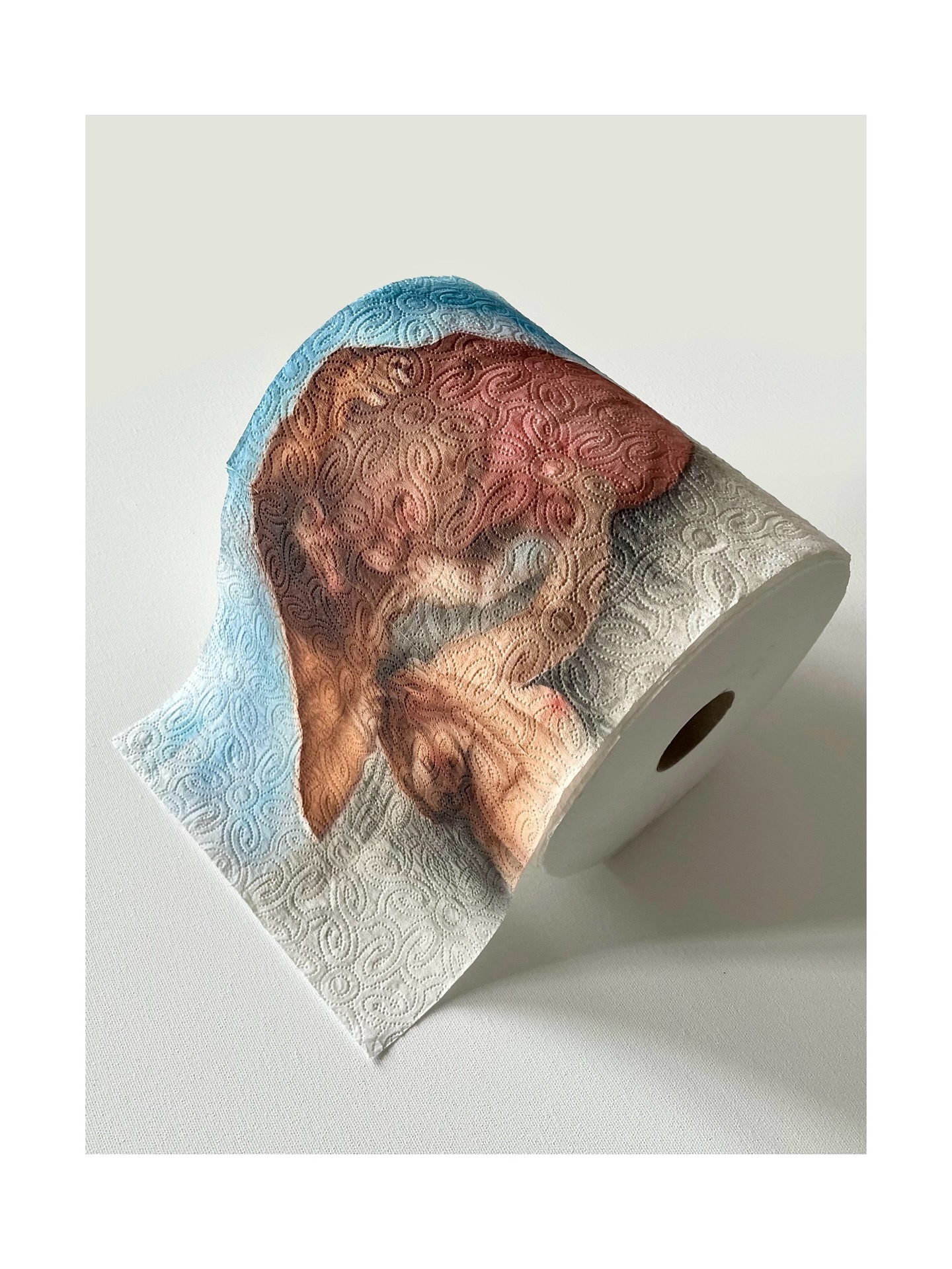 Pinturas sobre toallas de papel que celebran lo efímero