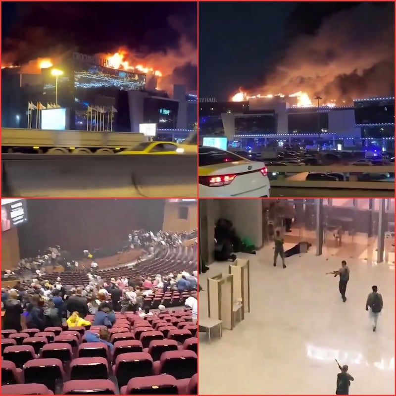 ¡ATAQUE EN RUSIA! Cuatro terroristas disparan contra asistentes a un concierto en Moscú