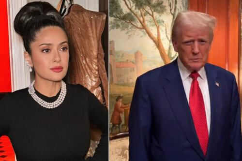 “Ni que estuviera soltera”: así rechazó Salma Hayek a Donald Trump