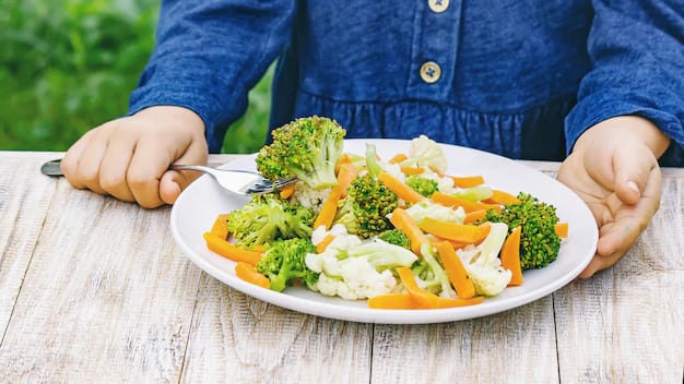 La comida ideal es la que se centra en verduras.