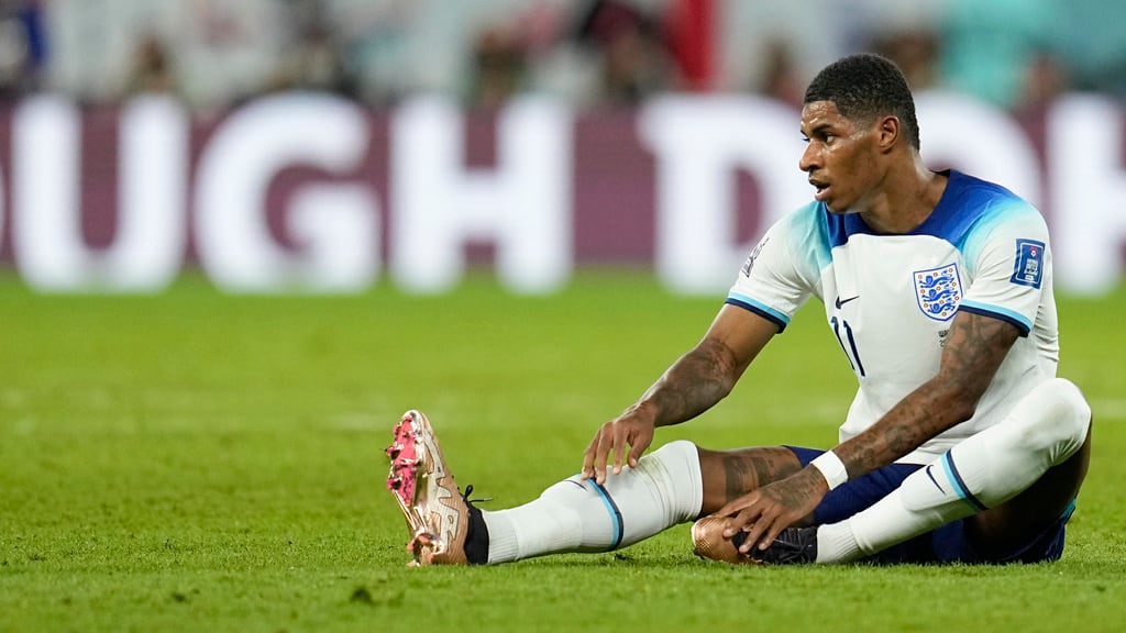 Marcus Rashford con la selección de Inglaterra