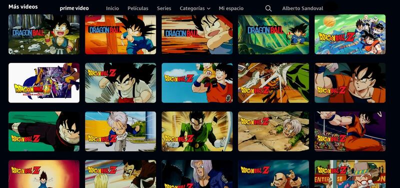 Dragon Ball en Amazon Prime