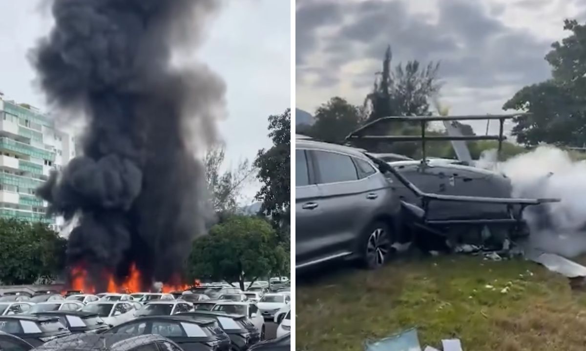 Video de tragedia aérea: dos helicópteros chocan sobre Río de Janeiro y dejan seis muertos