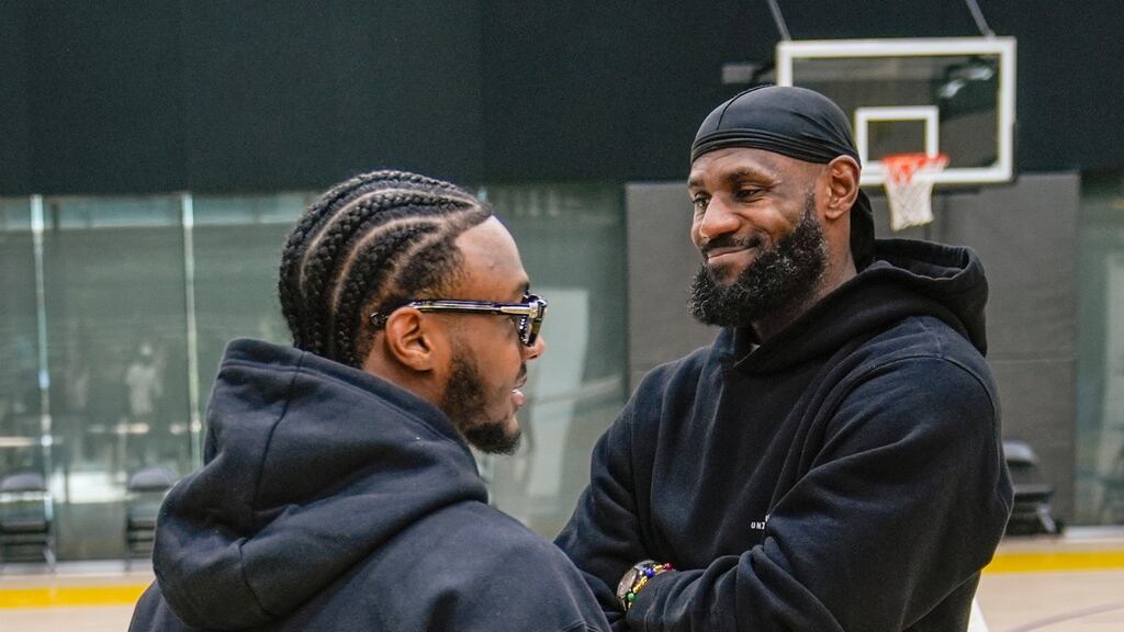 LeBron James y Bronny James