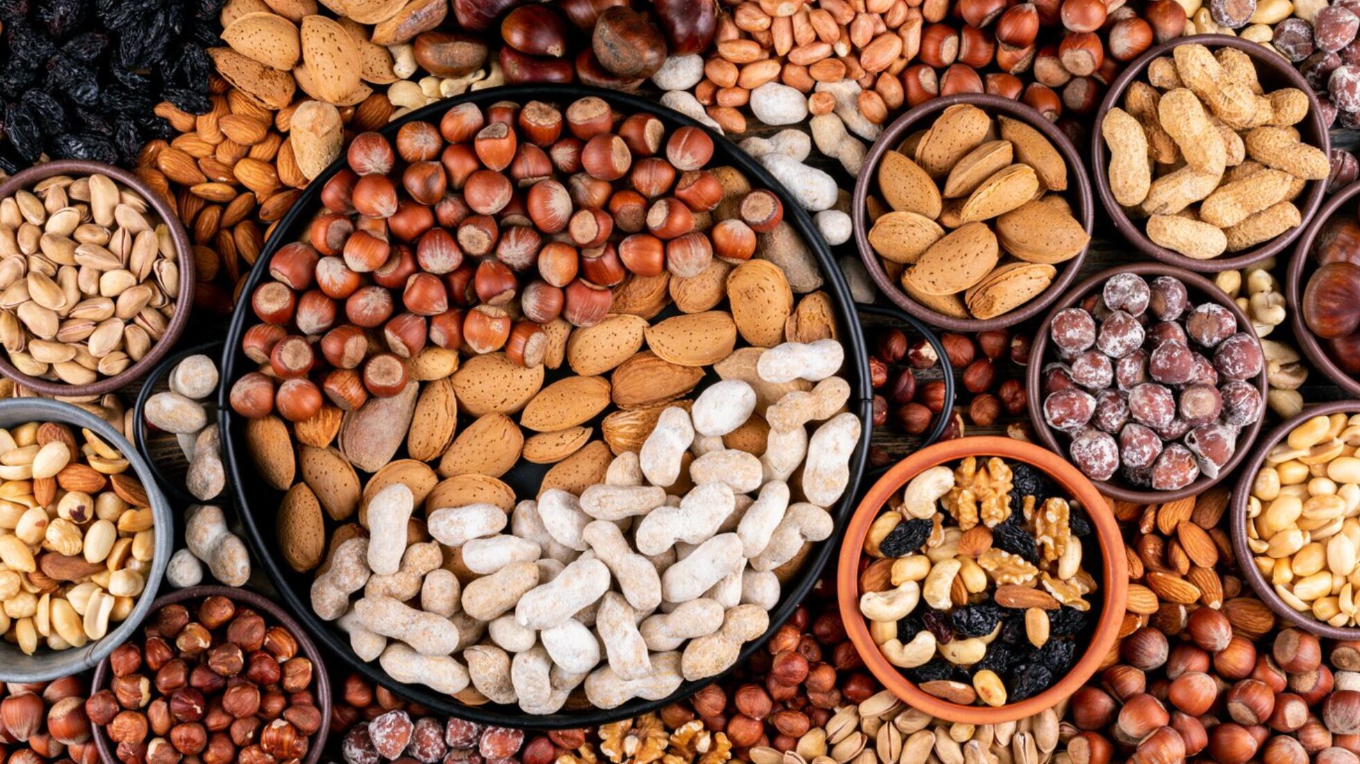 Los frutos secos son un excelente snack