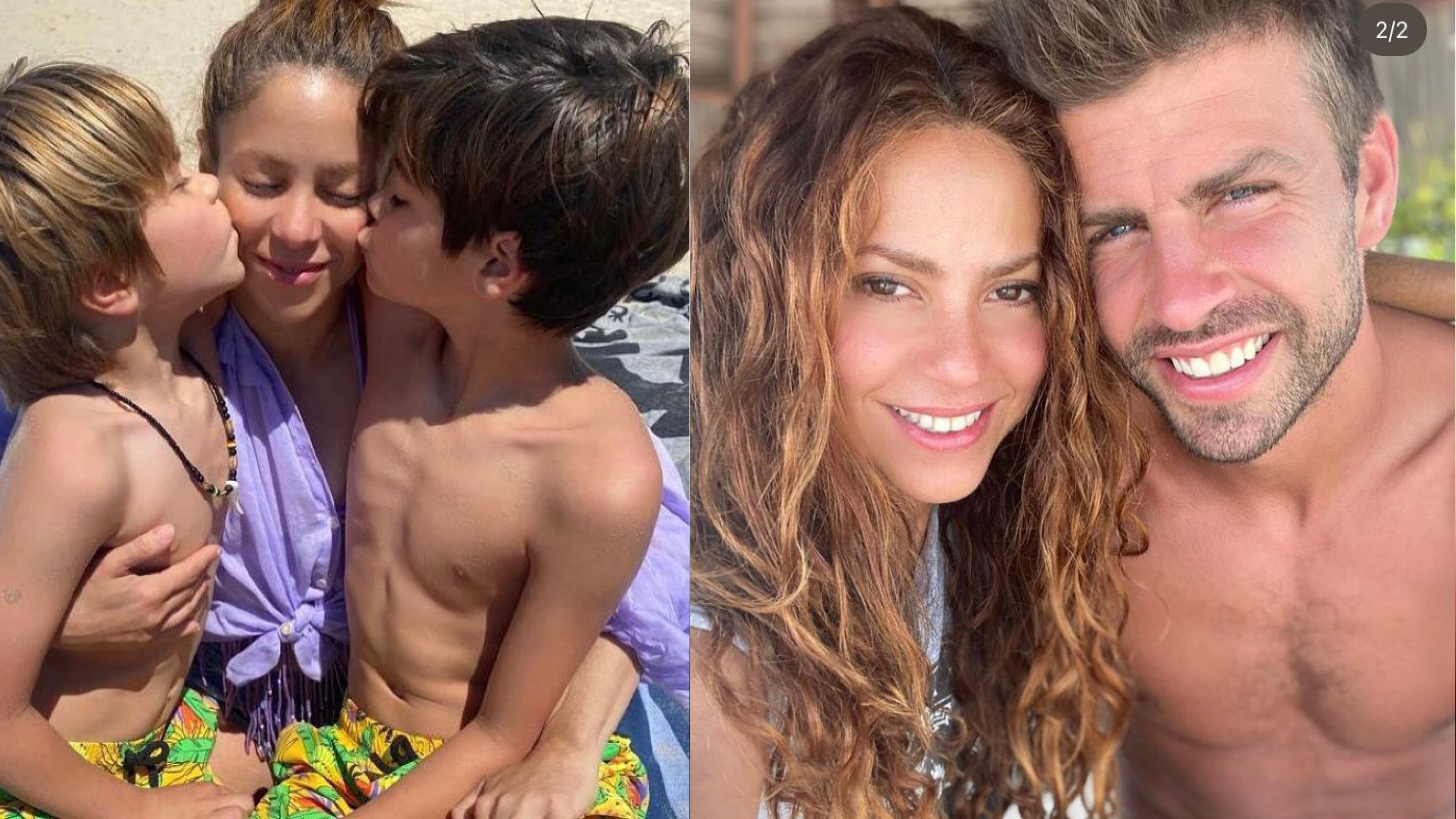 El abrazo de despedida que se dieron Shakira y Piqué después de la mediación.