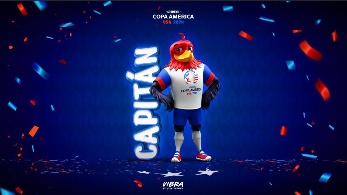 Capitán, Mascota Oficial de la Copa América 2024. | Foto: CONMEBOL