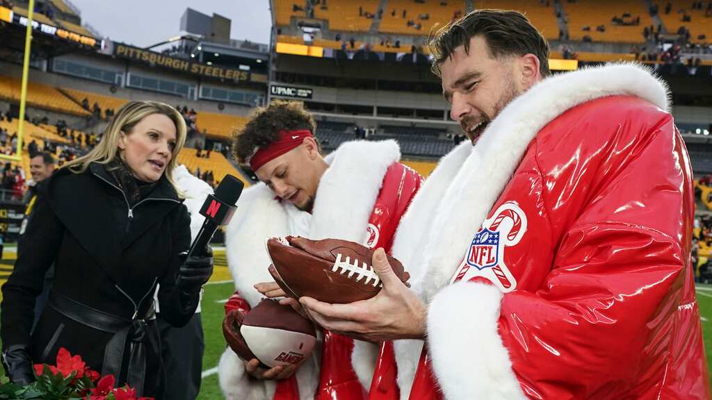 Patrick Mahomes y Travis Kelce