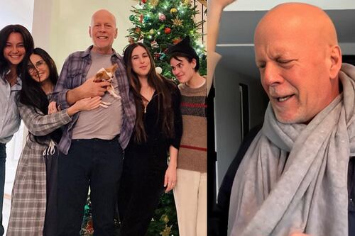 Hijas de Bruce Willis comparten nuevas fotos de su padre por Día de Acción de Gracias