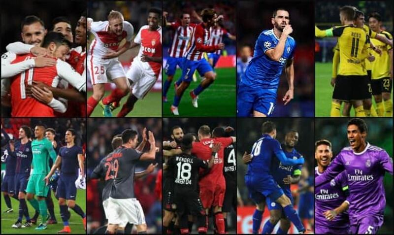 Los equipos clasificados a octavos de la Champions League