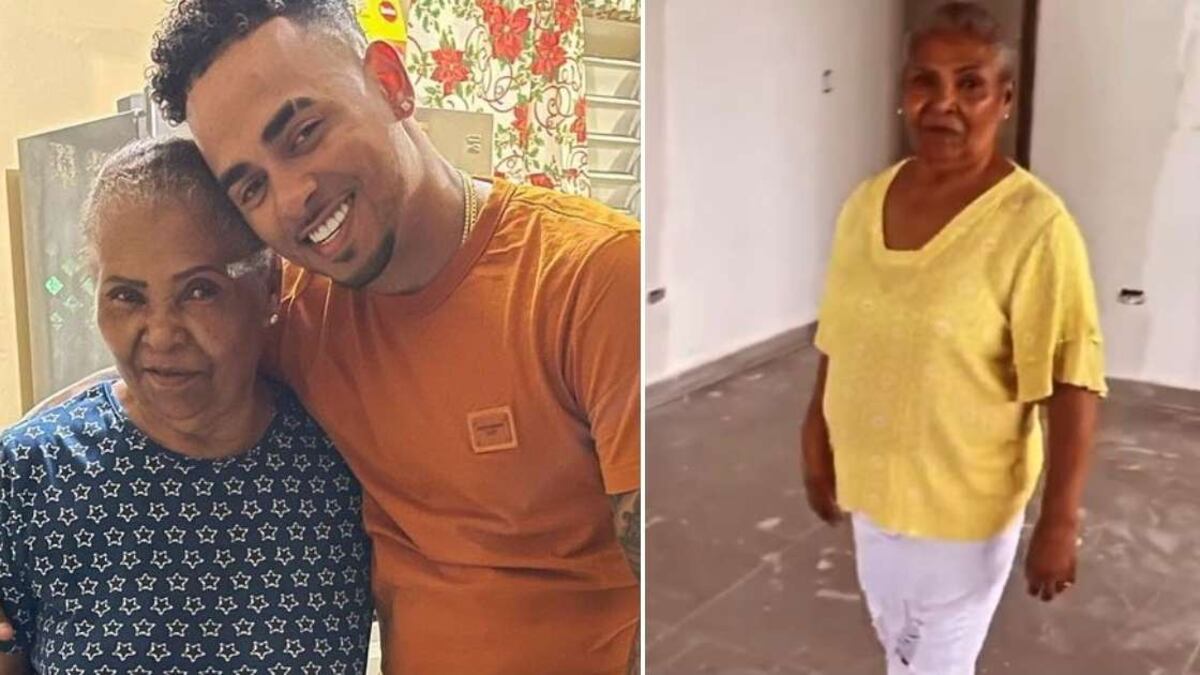 Ozuna aseguró que tiene una buena relación con su abuela.