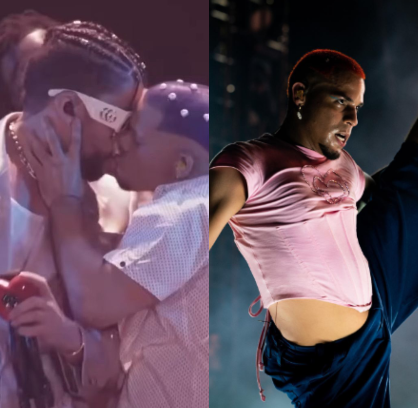 Bad Bunny causó sensación tras besar al bailarín Nigel O'Brian.