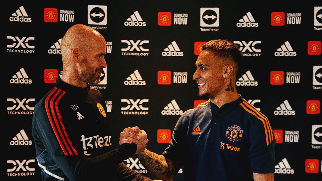 Erik ten Hag y Antony