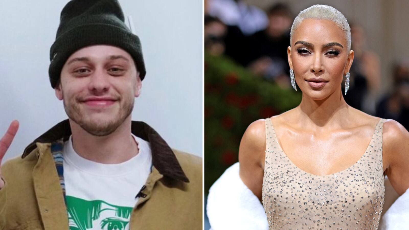 Pete Davidson y Kim Kardashian
