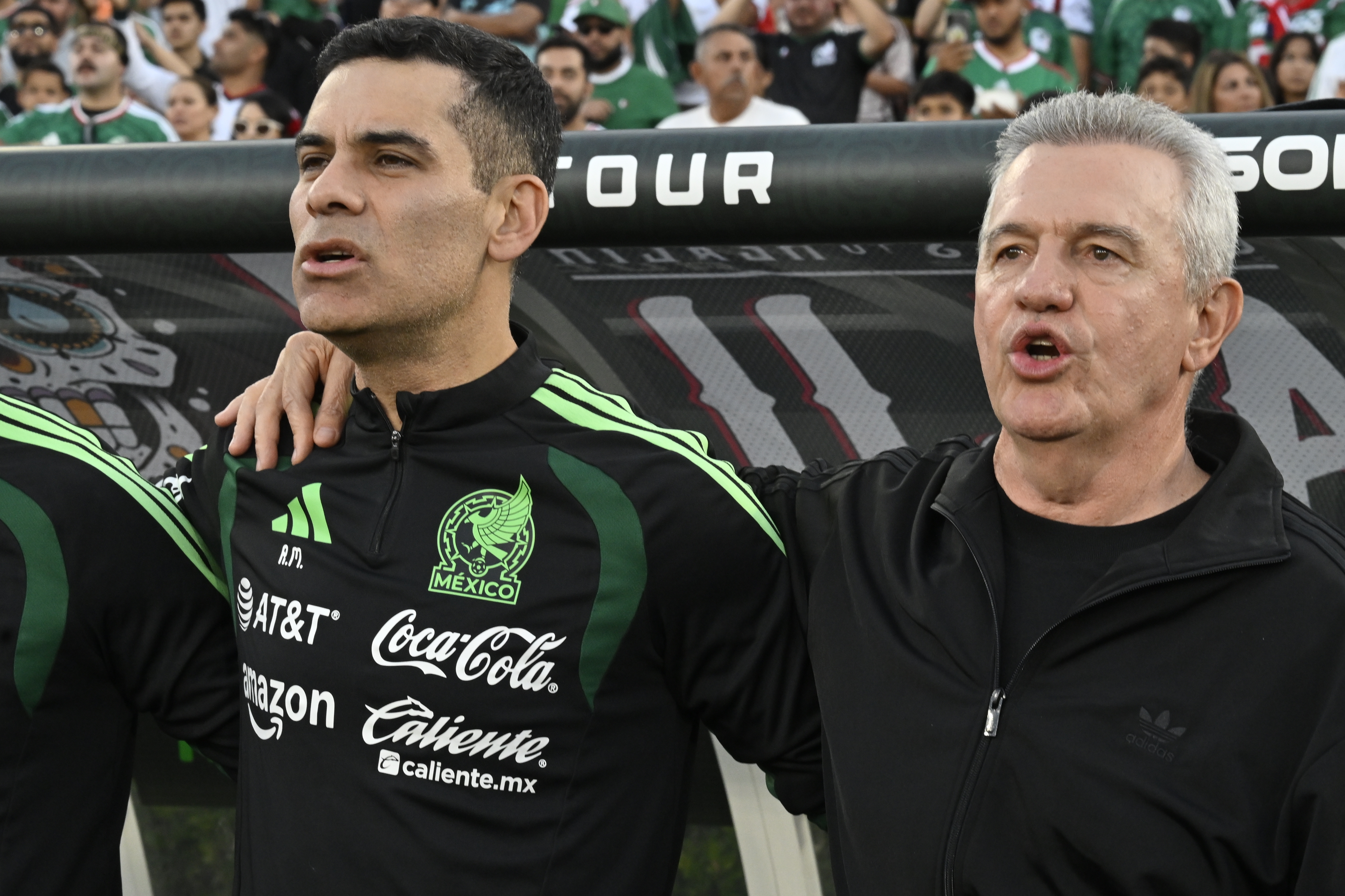 Rafael Márquez y Javier Aguirre