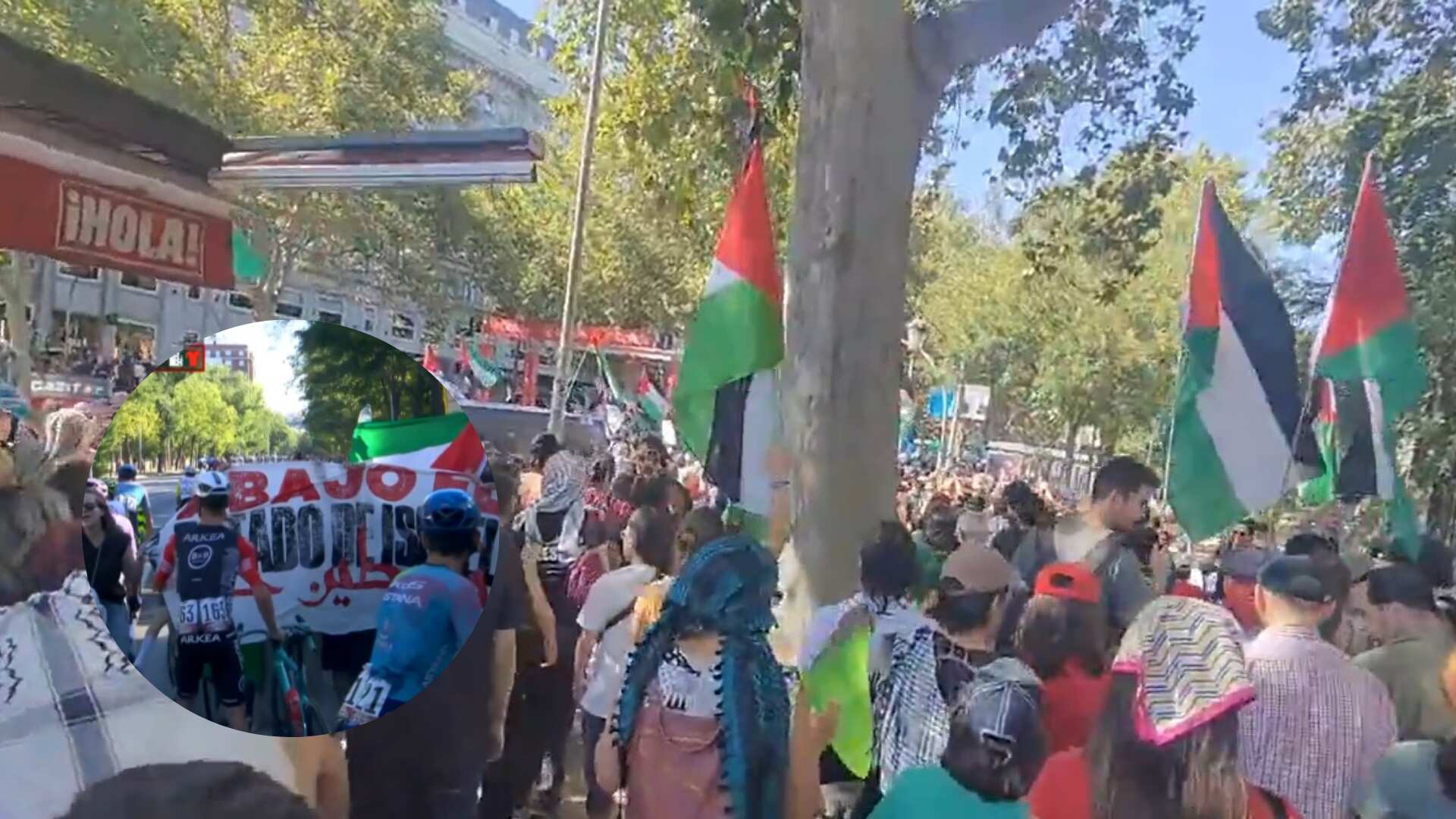 Manifestantes propalestina