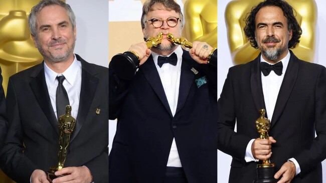 Alfonso Cuarón, Guillermo del Toro y Alejandro González Iñárritu, respresentan los pocos hispanos en los Premios Oscar.